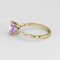 2.15 Ct. Purple Sapphire Ring, 14K Yellow Gold 4