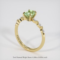 1.56 Ct. Green Sapphire Ring, 14K Yellow Gold 2