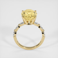6.75 Ct. Yellow Sapphire Ring, 14K Yellow Gold 3