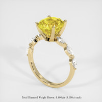 5.04 Ct. Yellow Sapphire Ring, 14K Yellow Gold 2