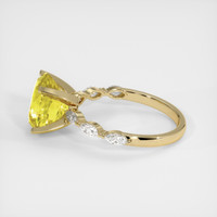 5.04 Ct. Yellow Sapphire Ring, 14K Yellow Gold 4
