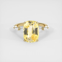 6.05 Ct. Yellow Sapphire Ring, 14K Yellow Gold 1