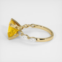 5.03 Ct. Yellow Sapphire Ring, 14K Yellow Gold 4