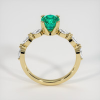 1.18 Ct. Emerald Ring, 18K Yellow Gold 3