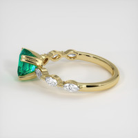 1.18 Ct. Emerald Ring, 18K Yellow Gold 4