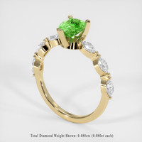 1.00 Ct. Gemstone Ring, 18K Yellow Gold 2