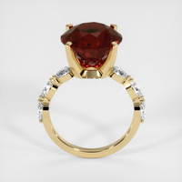 8.50 Ct. Orangish Red Spessartite Garnet Ring, 18K Yellow Gold 3