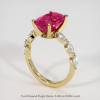 3.20 Ct. Gemstone Ring, 18K Yellow Gold 2