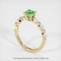 0.97 Ct. Gemstone Ring, 18K Yellow Gold 2