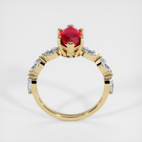 1.31 Ct. Ruby Ring, 18K Yellow Gold 3