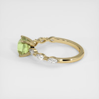 1.73 Ct. Yellowish Green Sapphire Ring, 18K Yellow Gold 4