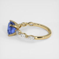 2.15 Ct. Blue Sapphire Ring, 18K Yellow Gold 4