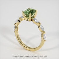 1.59 Ct. Sapphire Ring, 18K Yellow Gold 2