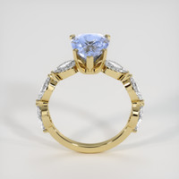 3.52 Ct. Blue Sapphire Ring, 18K Yellow Gold 3