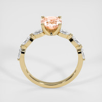 1.32 Ct. Padparadscha Sapphire Ring, 18K Yellow Gold 3