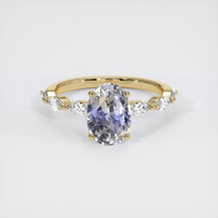 2.44 Ct. Bi Color Sapphire Ring, 18K Yellow Gold 1