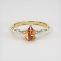 1.75 Ct. Sapphire Ring, 18K Yellow Gold 1