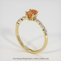 1.75 Ct. Sapphire Ring, 18K Yellow Gold 2