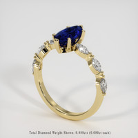 1.28 Ct. Sapphire Ring, 18K Yellow Gold 2