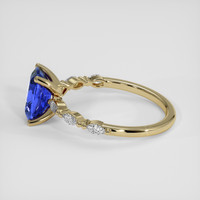 1.34 Ct. Blue Sapphire Ring, 18K Yellow Gold 4