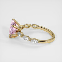 1.96 Ct. Pink Sapphire Ring, 18K Yellow Gold 4