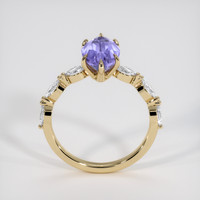 2.50 Ct. Purple Sapphire Ring, 18K Yellow Gold 3