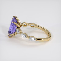 2.50 Ct. Purple Sapphire Ring, 18K Yellow Gold 4