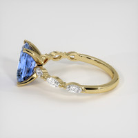 2.25 Ct. Blue Sapphire Ring, 18K Yellow Gold 4