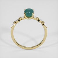 1.83 Ct. Greenish Blue Sapphire Ring, 18K Yellow Gold 3