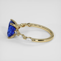 1.31 Ct. Blue Sapphire Ring, 18K Yellow Gold 4