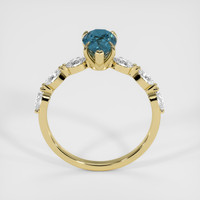 1.68 Ct. Bi Color Sapphire Ring, 18K Yellow Gold 3