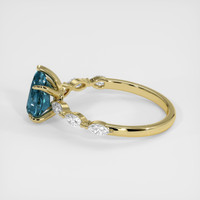 1.68 Ct. Bi Color Sapphire Ring, 18K Yellow Gold 4