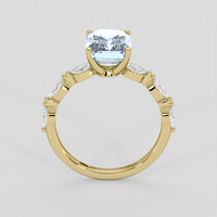 2.99 Ct. Blue Sapphire Ring, 18K Yellow Gold 3