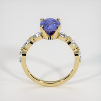 2.57 Ct. Violet Sapphire Ring, 18K Yellow Gold 3