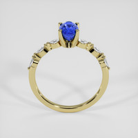 1.12 Ct. Blue Sapphire Ring, 18K Yellow Gold 3