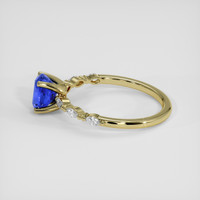 1.12 Ct. Blue Sapphire Ring, 18K Yellow Gold 4