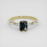 1.42 Ct. Bi Color / Parti Sapphire Ring, 18K Yellow Gold 1