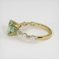 1.74 Ct. Green Sapphire Ring, 18K Yellow Gold 4