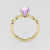 2.15 Ct. Purple Sapphire Ring, 18K Yellow Gold 3