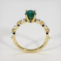 1.55 Ct. Bluish Green Sapphire Ring, 18K Yellow Gold 3