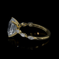3.57 Ct. Sapphire Ring, 18K Yellow Gold 4