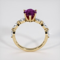 2.03 Ct. Pinkish Purple Sapphire Ring, 18K Yellow Gold 3