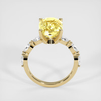 6.05 Ct. Yellow Sapphire Ring, 18K Yellow Gold 3