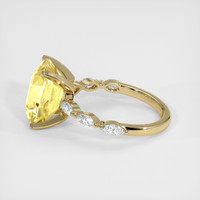 6.05 Ct. Yellow Sapphire Ring, 18K Yellow Gold 4