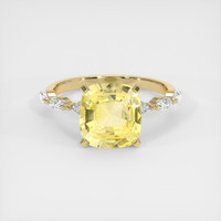 3.77 Ct. Yellow Sapphire Ring, 18K Yellow Gold 1