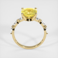 3.77 Ct. Yellow Sapphire Ring, 18K Yellow Gold 3