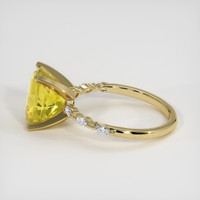 4.38 Ct. Yellow Sapphire Ring, 18K Yellow Gold 4