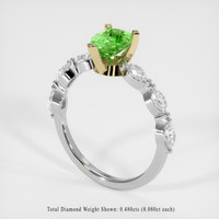 1.00 Ct. Gemstone Ring, 14K Yellow & White 2