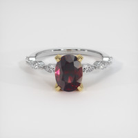 2.38 Ct. Gemstone Ring, 14K Yellow & White 1