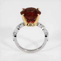 8.50 Ct. Orangish Red Spessartite Garnet Ring, 18K Yellow & White 3
